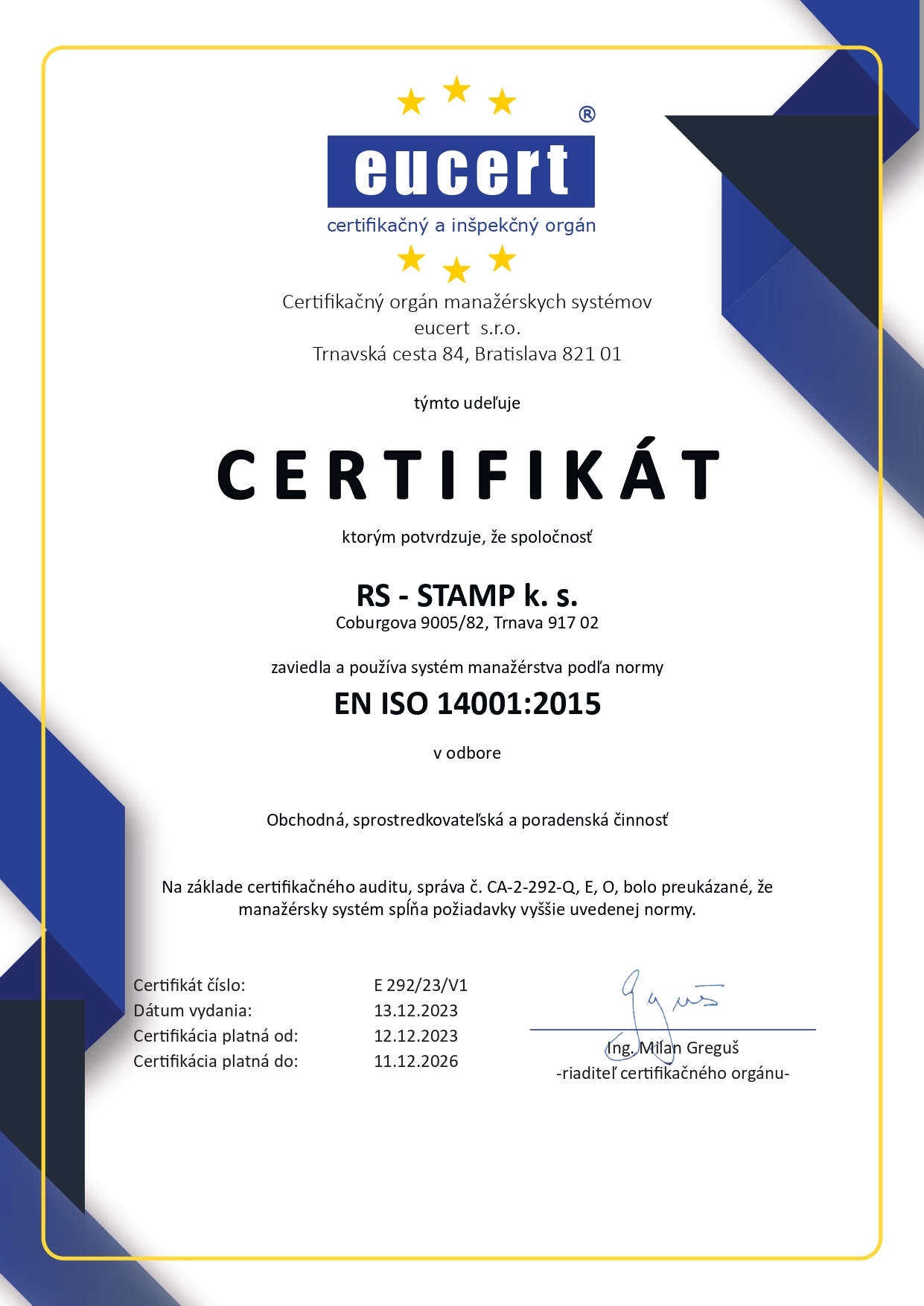 ISO14001:2015